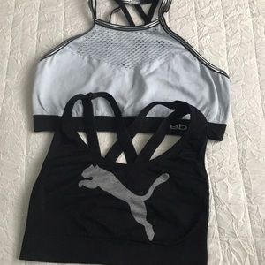 Sports bra size Small Puma and BEBE